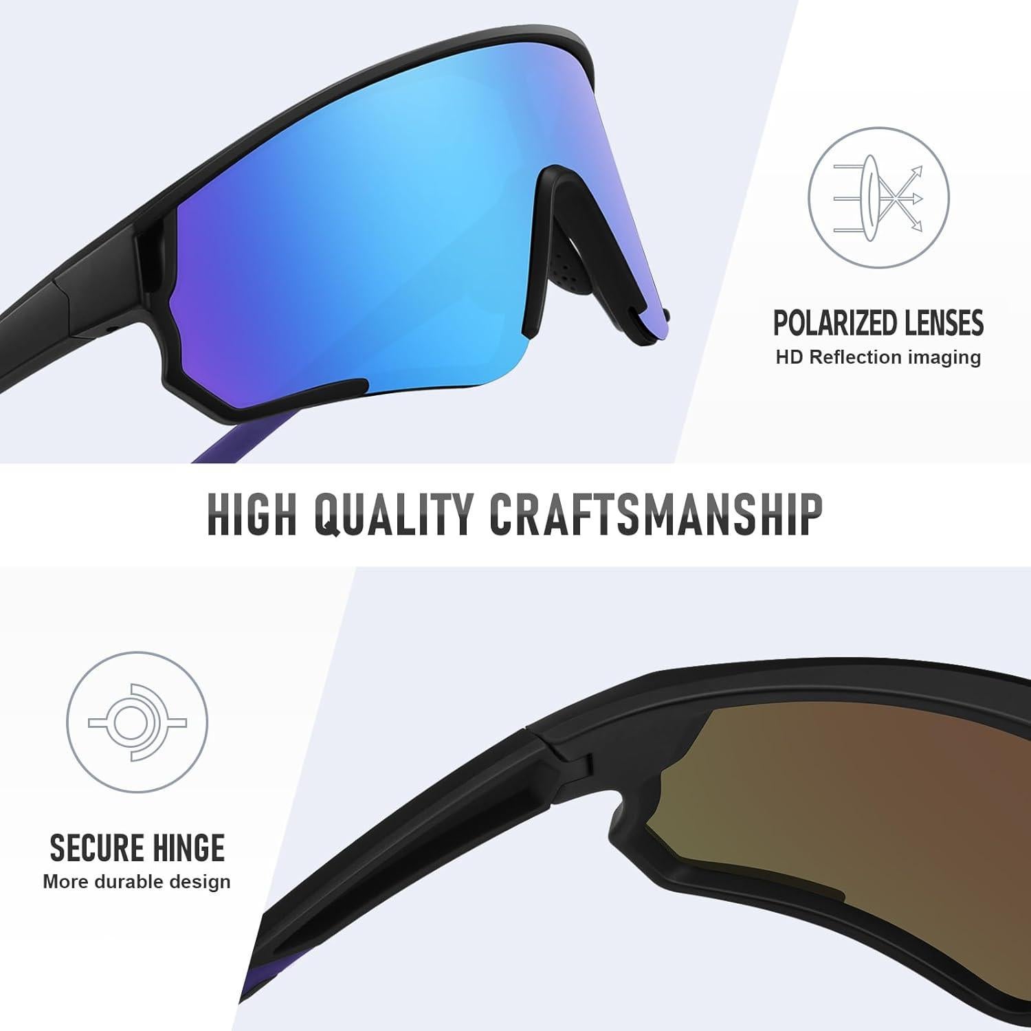 Gafas de sol deportivas OFWIN polarizadas UV400 unisex