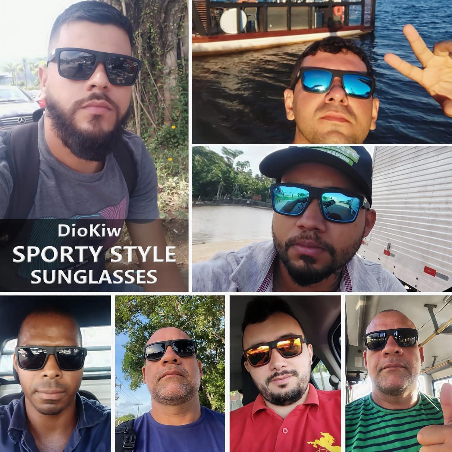 Gafas de sol polarizadas deportivas para hombres UV 4 colores