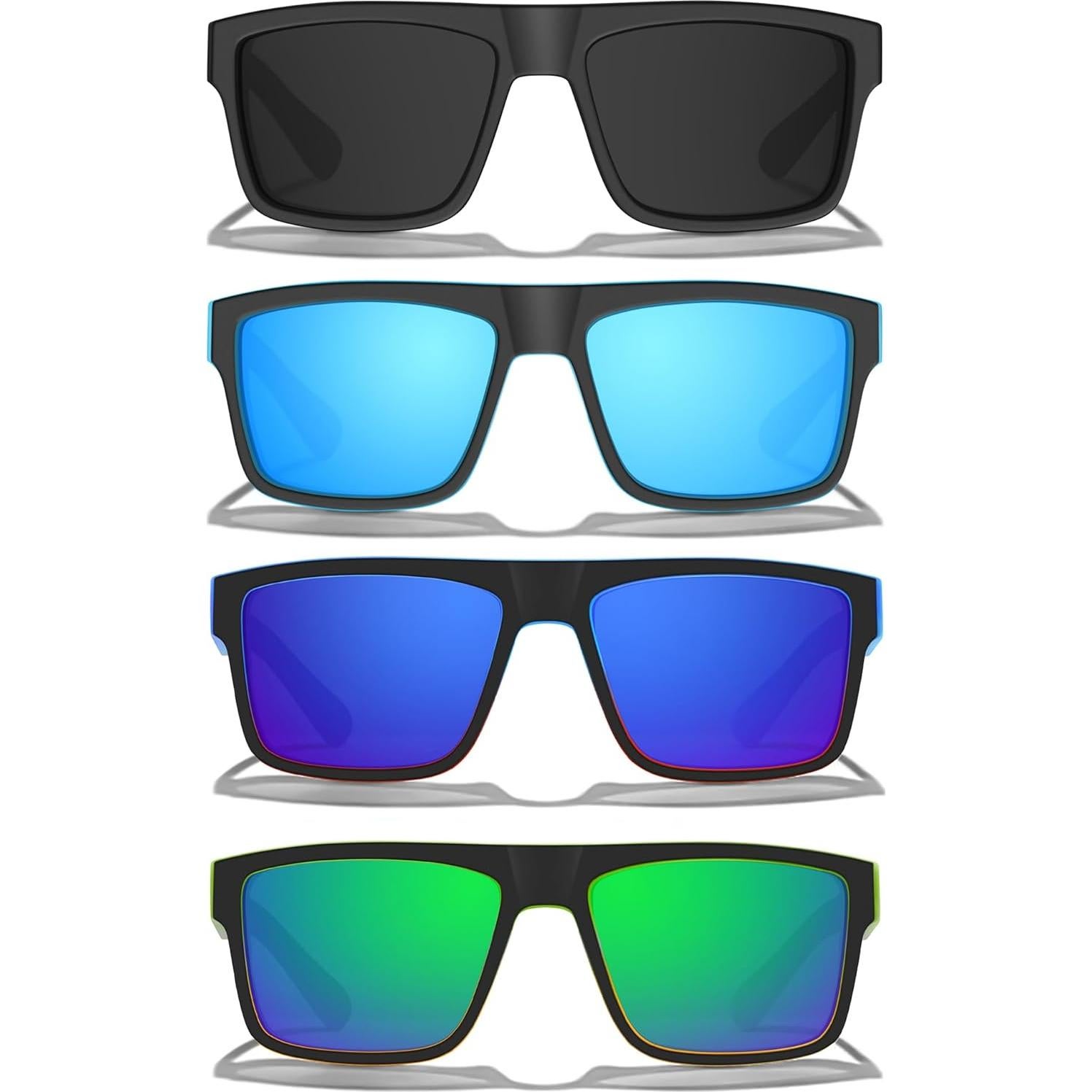Gafas de sol polarizadas deportivas para hombres UV 4 colores