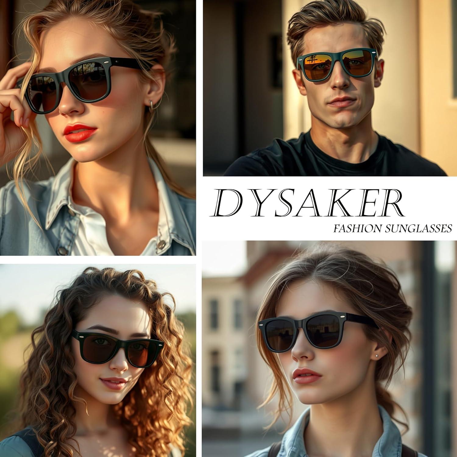 Gafas de sol polarizadas DYSAKER para hombres 52mm UV
