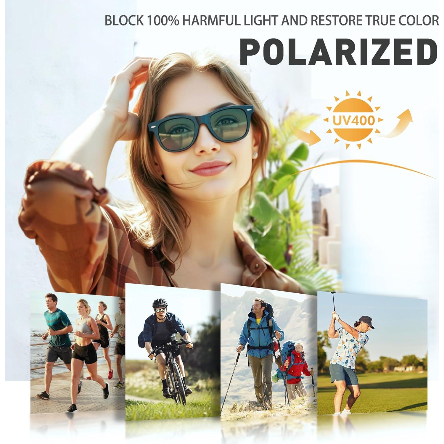 Gafas de sol polarizadas DYSAKER para hombres 52mm UV
