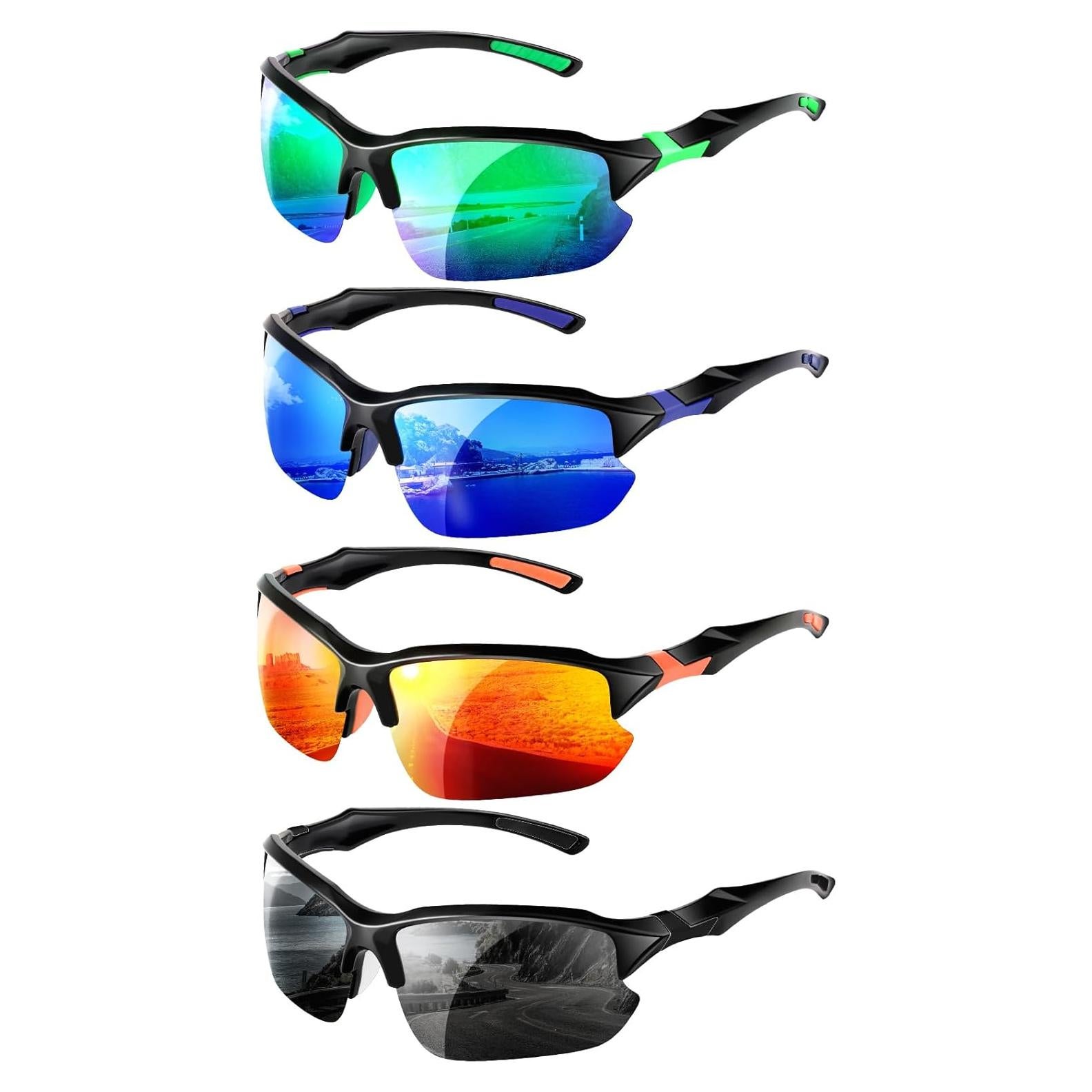 4 Gafas de Sol Polarizadas Unisex UV400 - Protección Solar