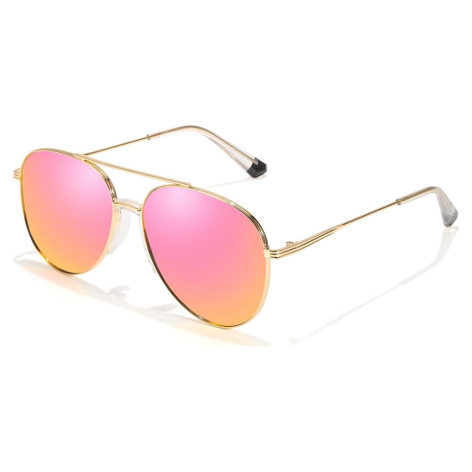 Gafas de sol aviador SODQW Tangle Free polarizadas UV 2025