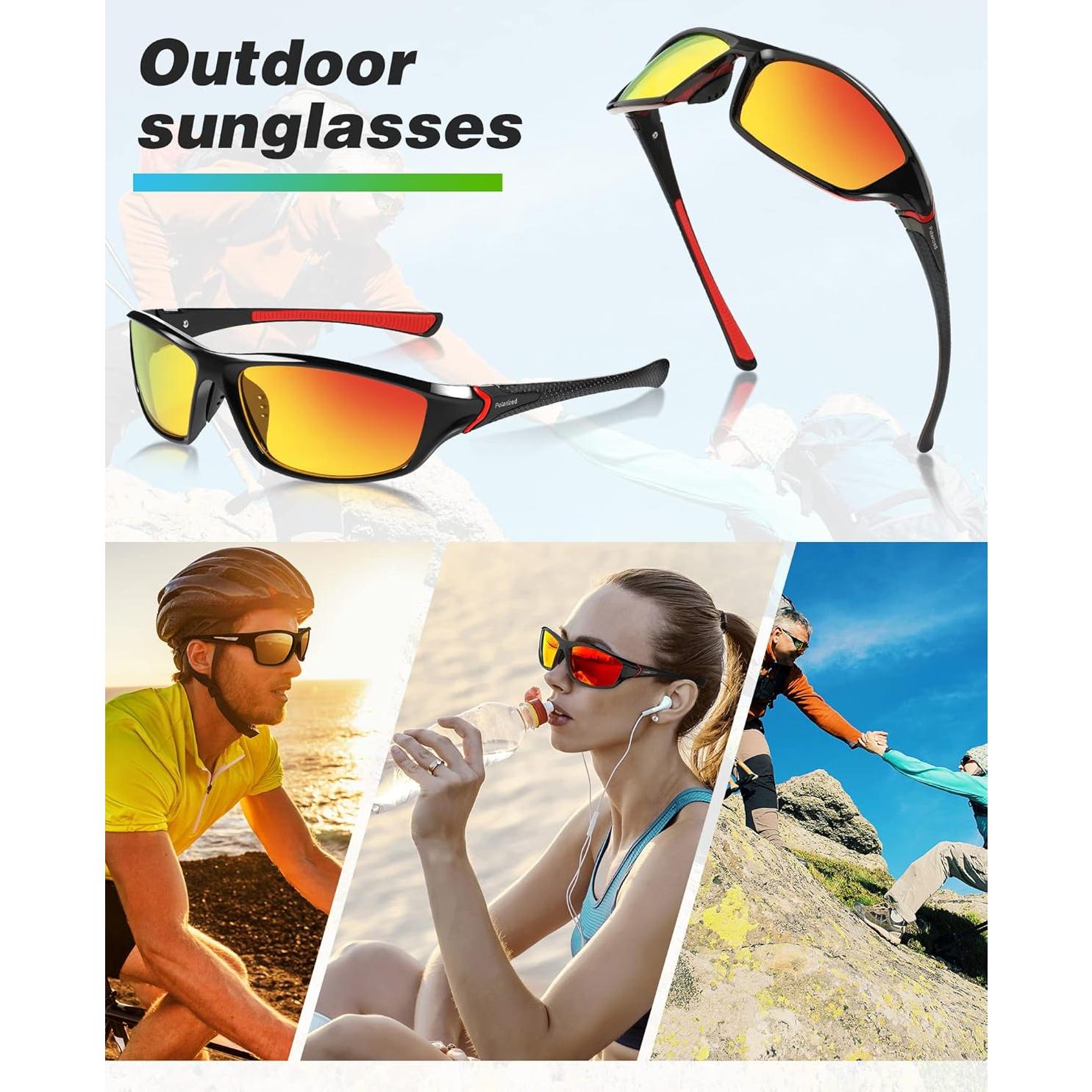 12 Pares Gafas de Sol Polarizadas Kanayu UV para Deportes