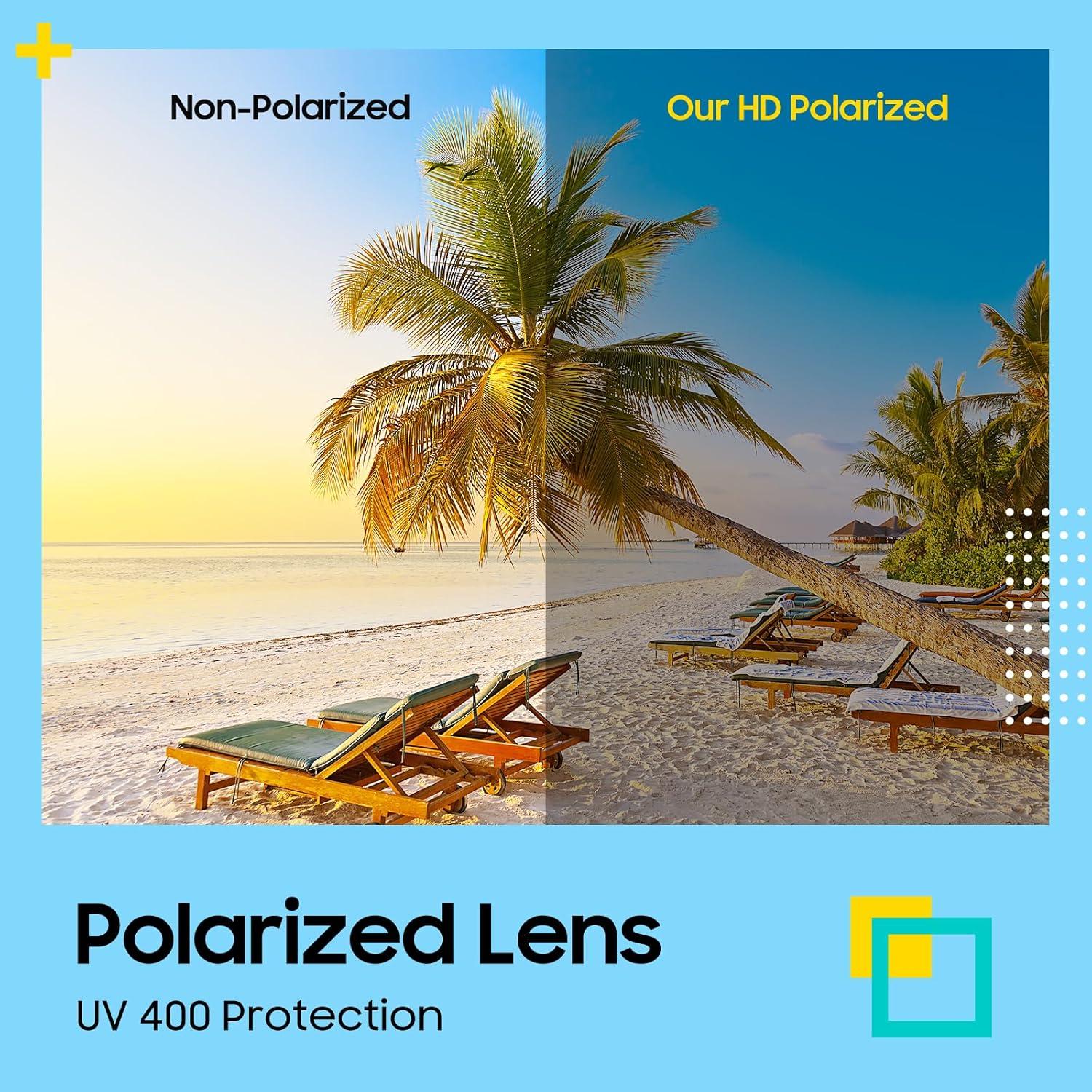 Gafas de sol deportivas polarizadas Ulknyss UV400 para hombres