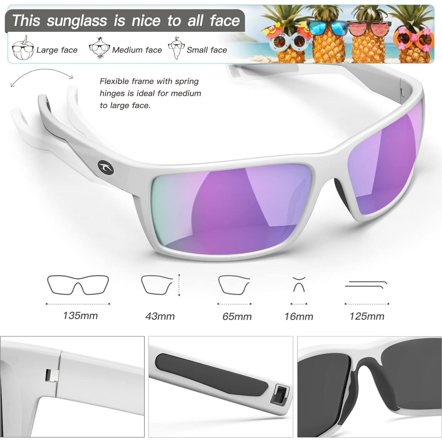 Gafas de sol deportivas Konlley 101 polarizadas UV400 unisex