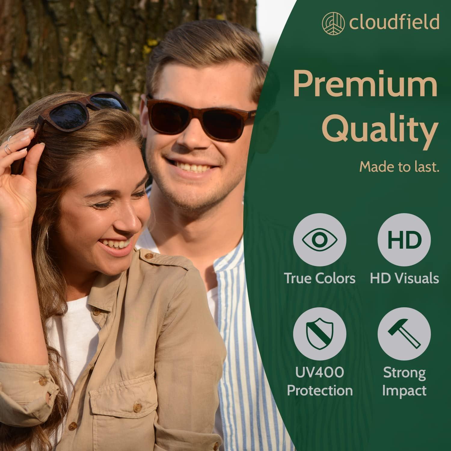 Gafas de Sol de Madera Cloudfield Polarizadas UV 100%
