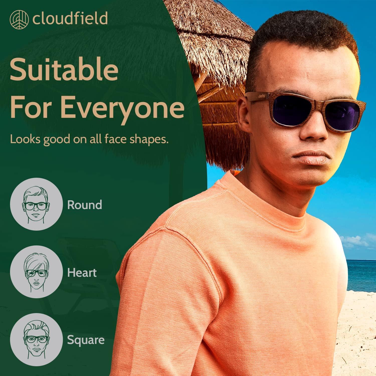 Gafas de Sol de Madera Cloudfield Polarizadas UV 100%