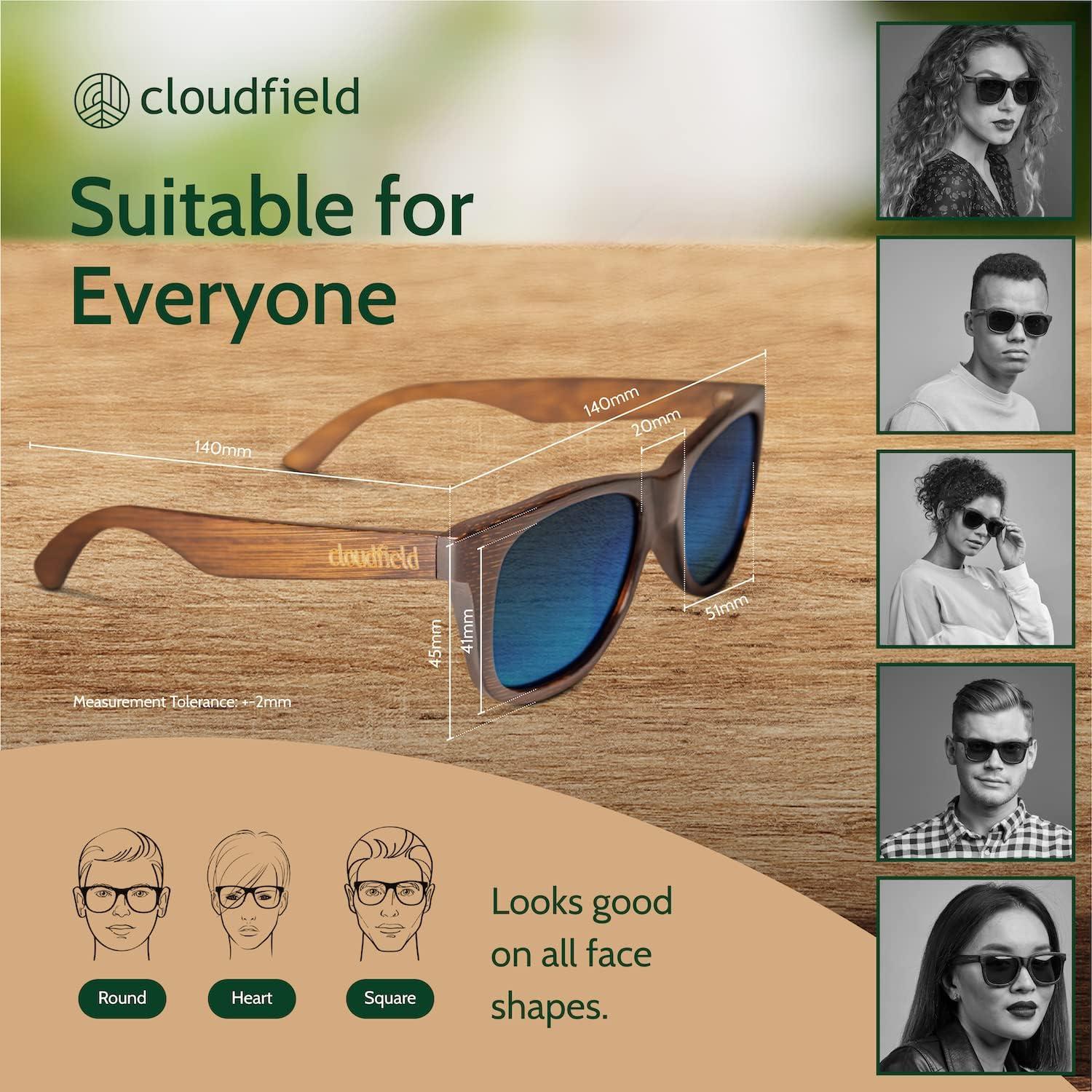 Gafas de Sol de Madera Cloudfield Polarizadas UV 100%