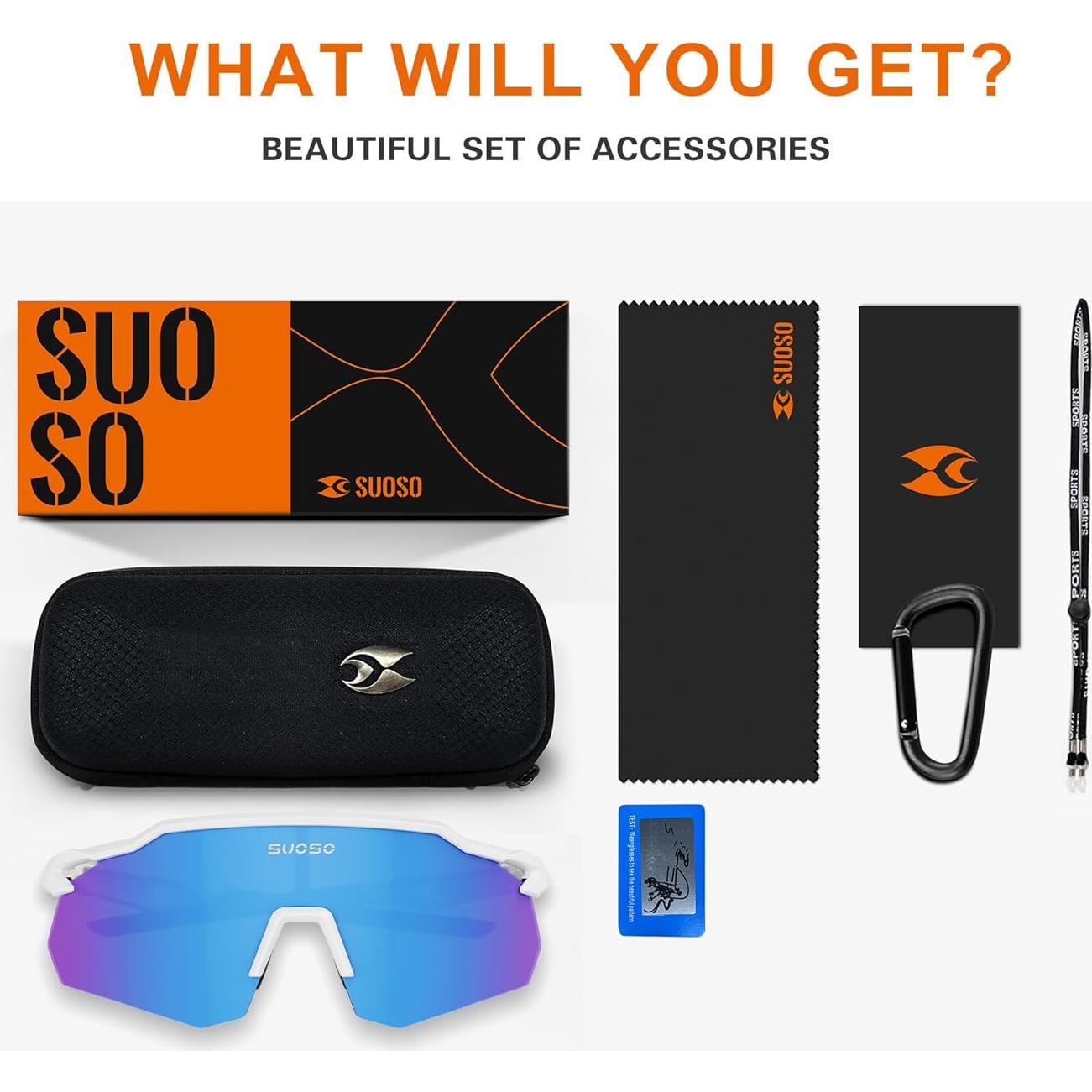 Gafas de Sol Deportivas Polarizadas Suoso Ciclismo UV