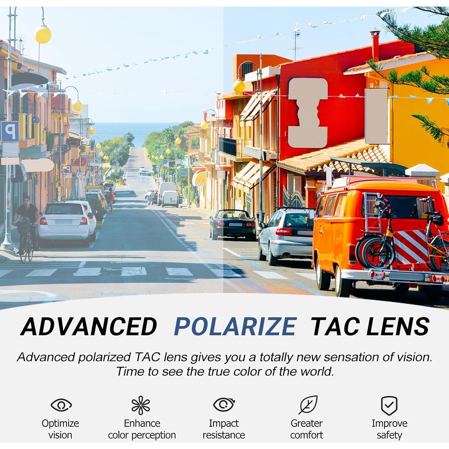 Gafas de sol polarizadas IGnaef Fit Over UV400 para hombres y mujeres