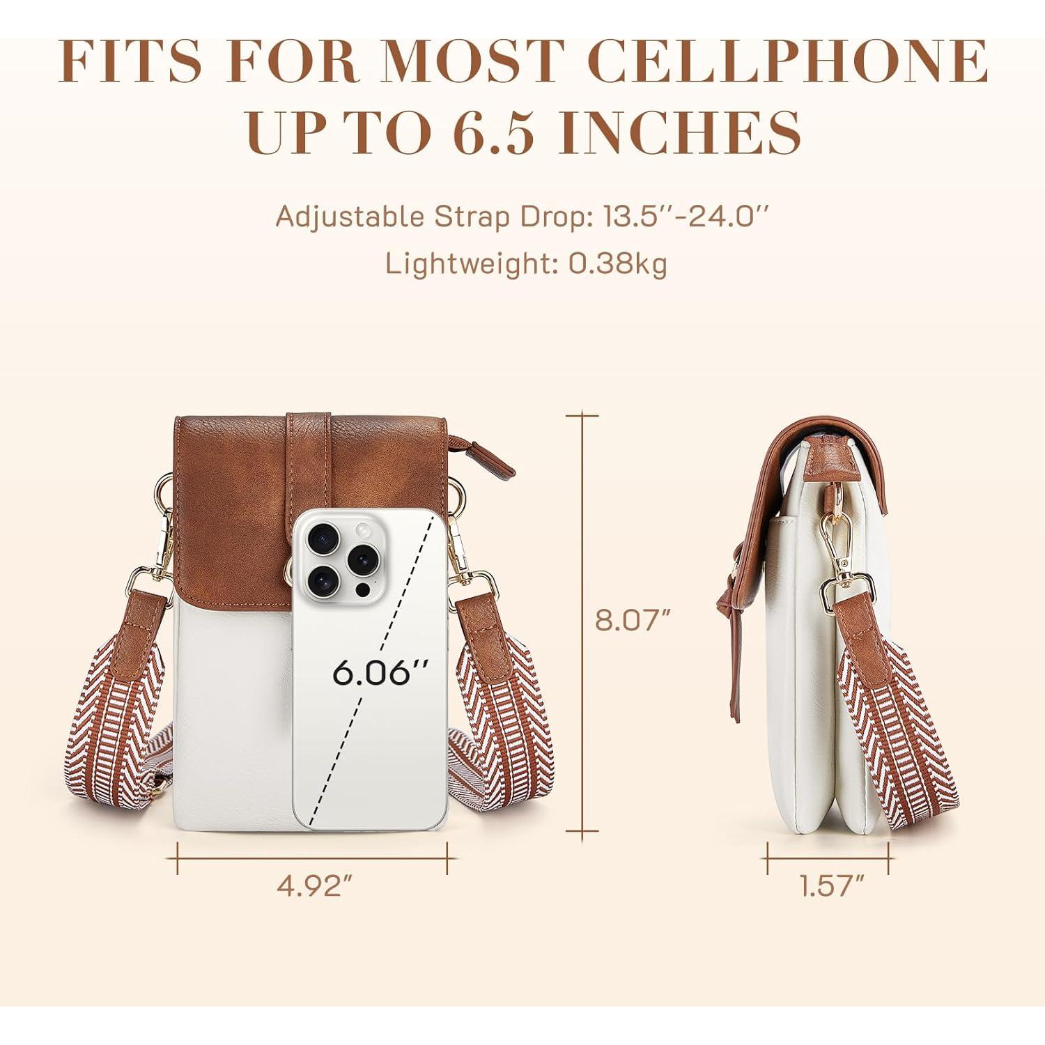 Bolso Cruzado Pequeño Missnine de Cuero Vegano Negro 12.5x4x20.5cm