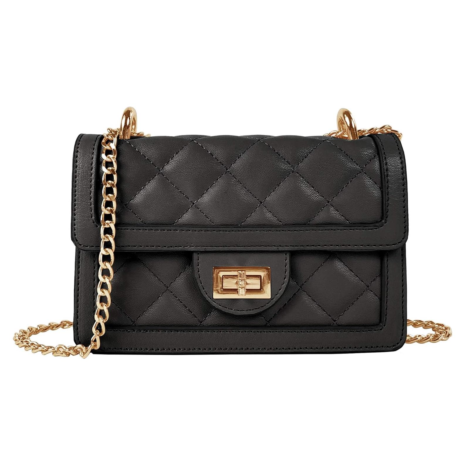 Bolso Cruzado Acolchado SUGU Nova para Mujeres - Negro