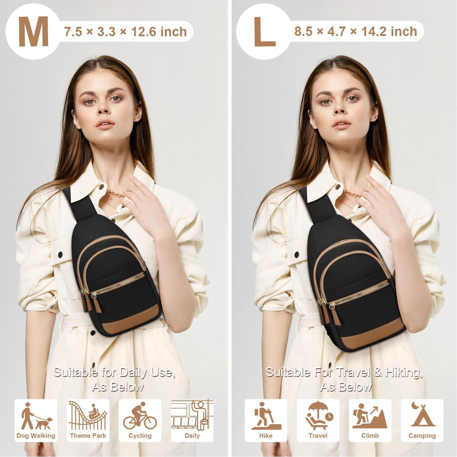 Bolso Bandolera Capolo Mediano Impermeable Negro 5 Litros