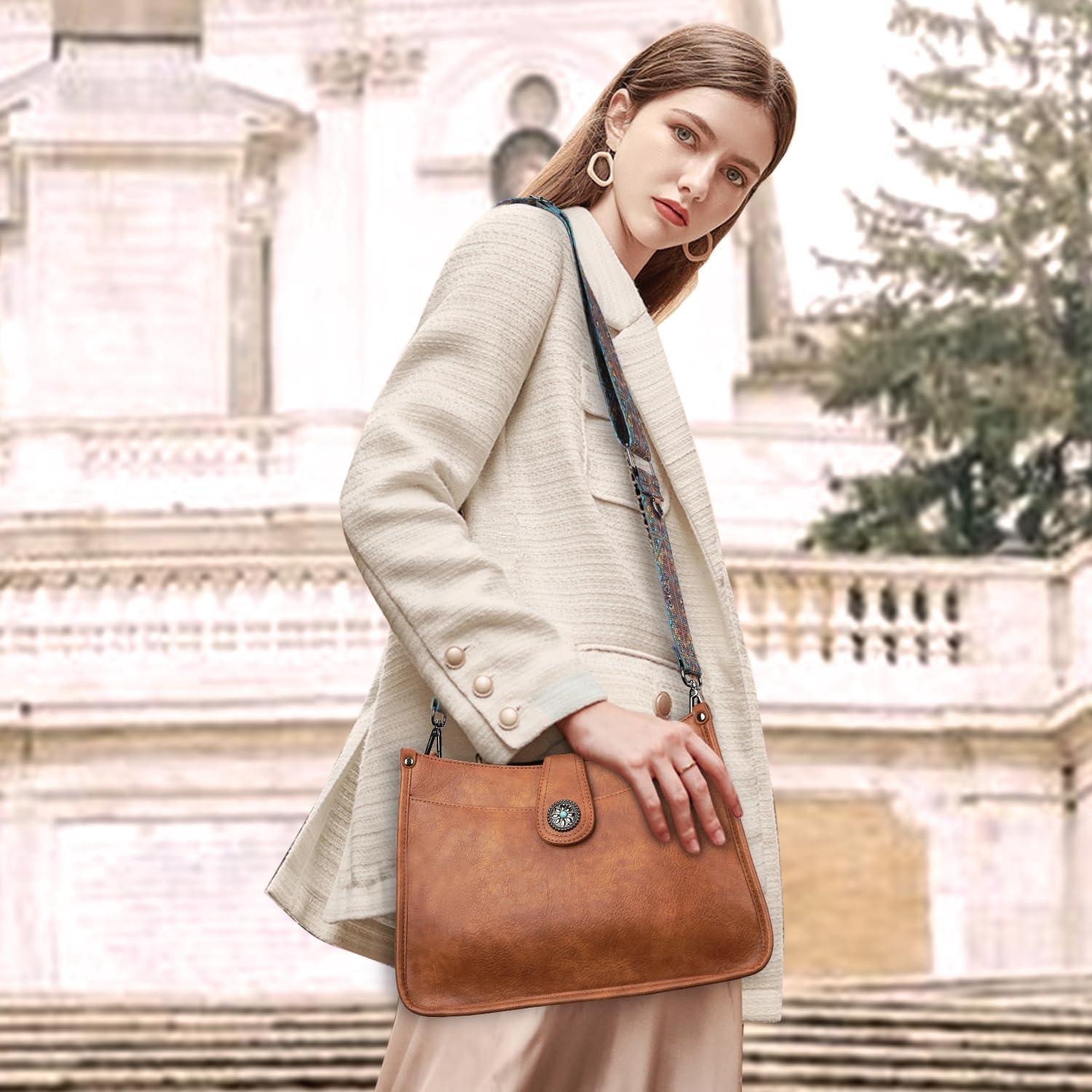 Bolso Hobo de Cuero Vegano APHISON para Mujeres 32.5x24cm