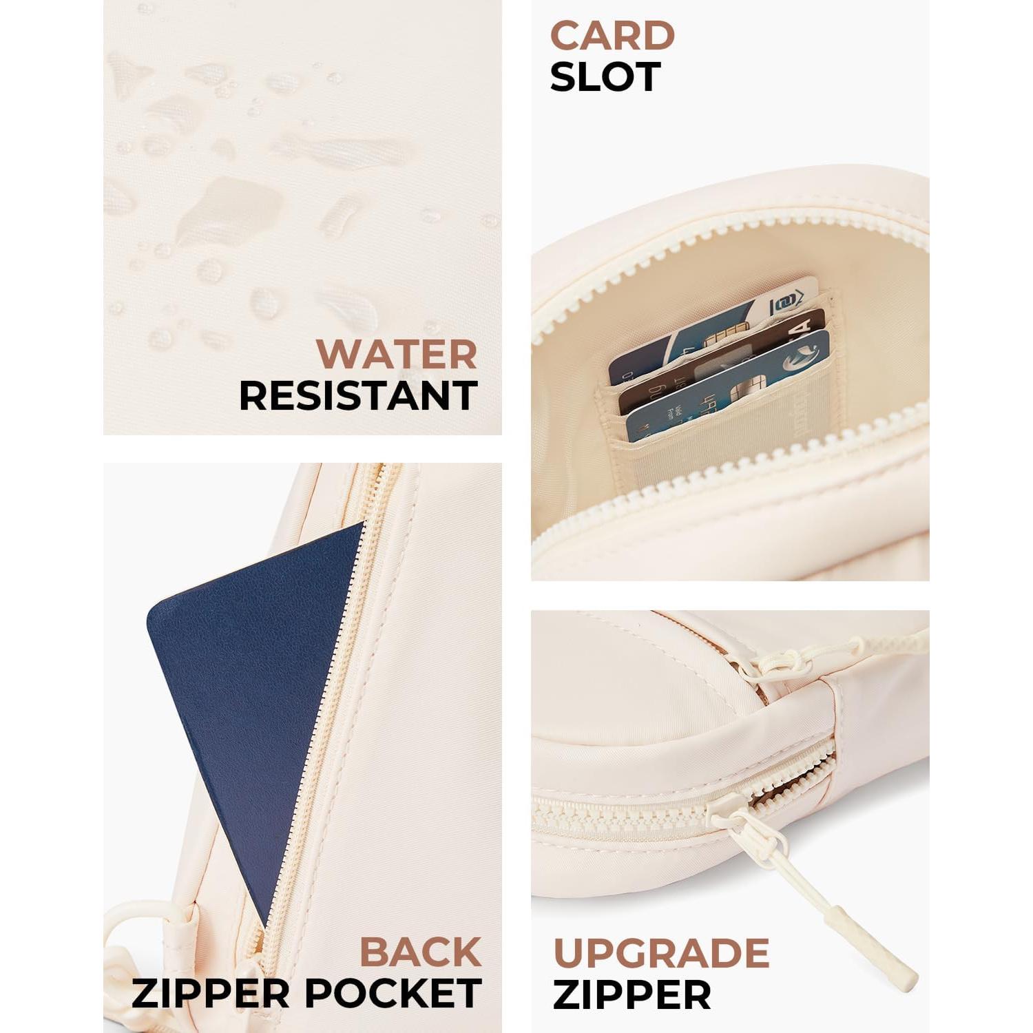 Bolso Bandolera CHOLISS A02 Marfil, Mochila Cruzada Impermeable