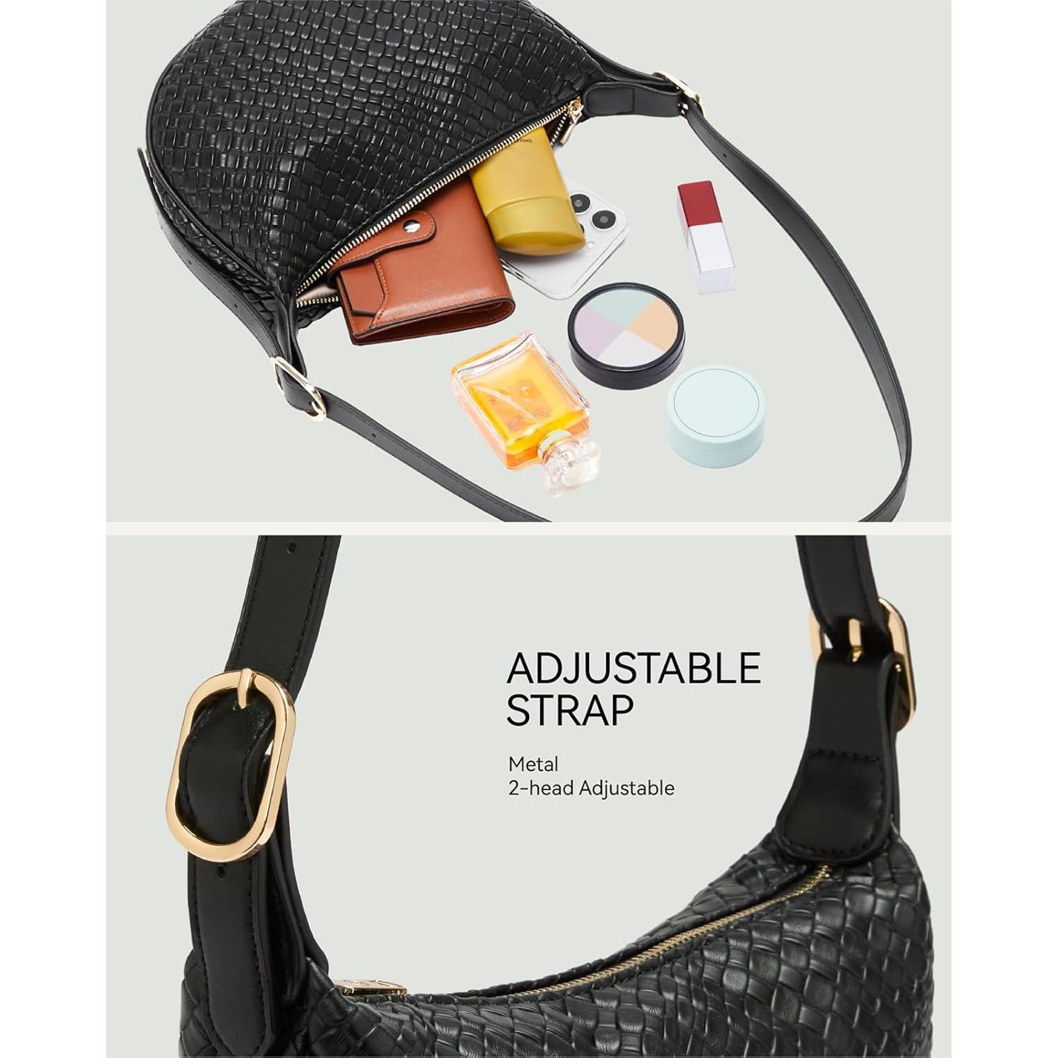 Bolso Cruzado BOSTANTEN para Mujeres - Negro Pequeño, 26.4x8.4x17.5cm