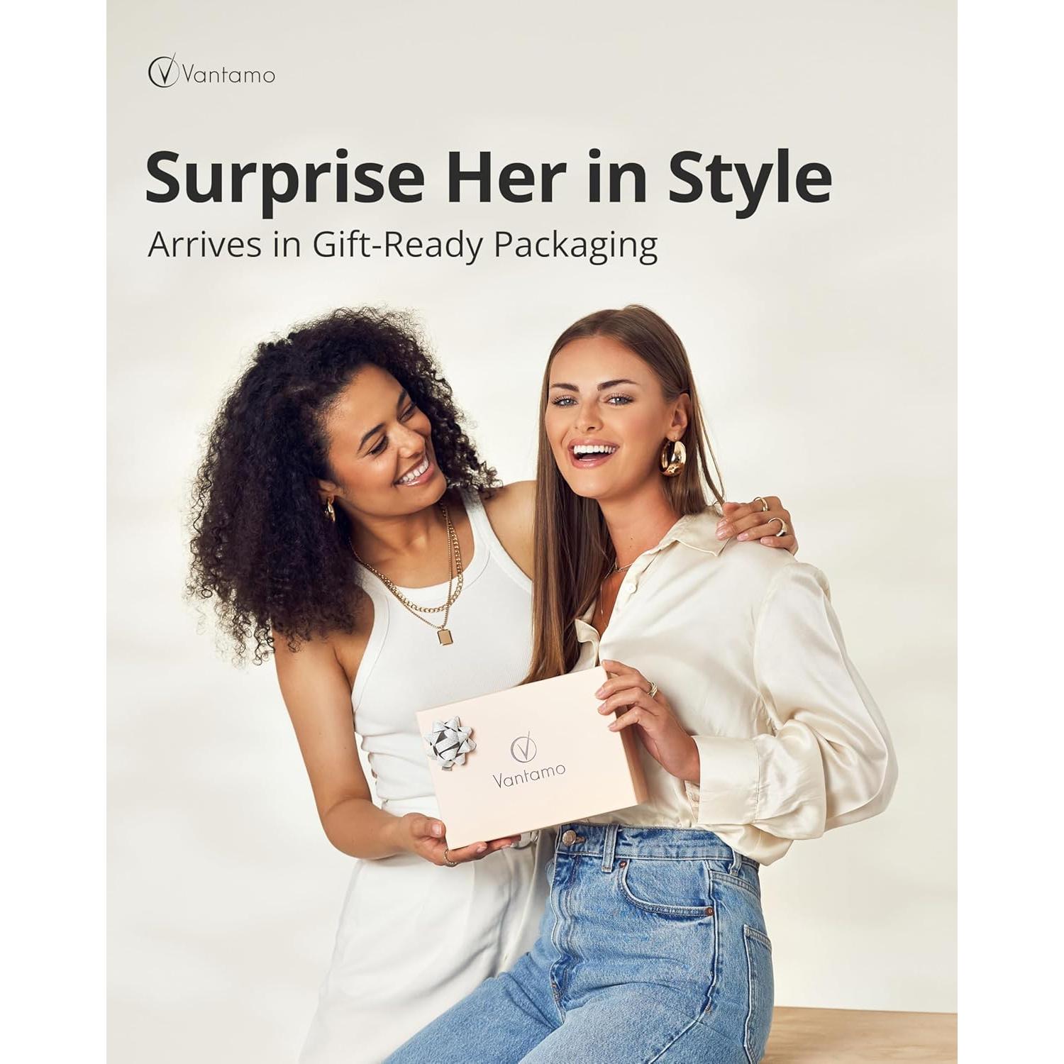 Bolso Cruzado Vantamo para Mujer con Correa Ajustable y Antirrobo