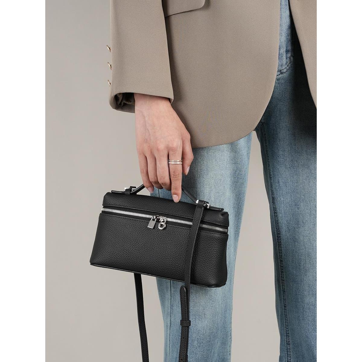 Bolso Cruzado Rejolly para Mujeres de Cuero Sintético Negro