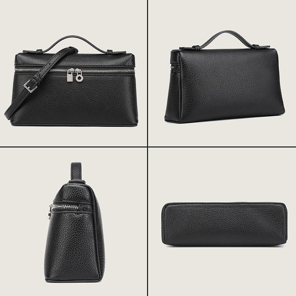 Bolso Cruzado Rejolly para Mujeres de Cuero Sintético Negro