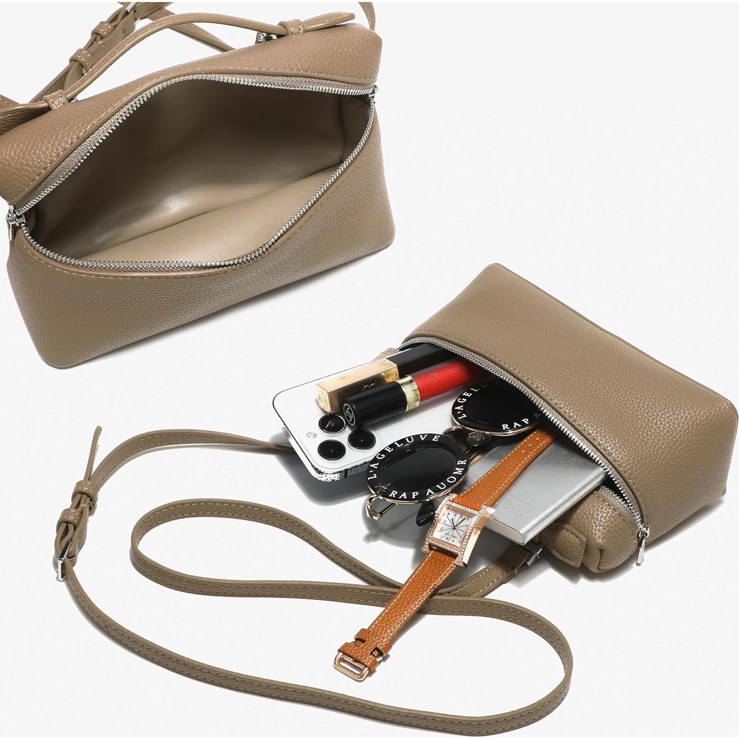 Bolso Cruzado Rejolly para Mujeres de Cuero Sintético Negro