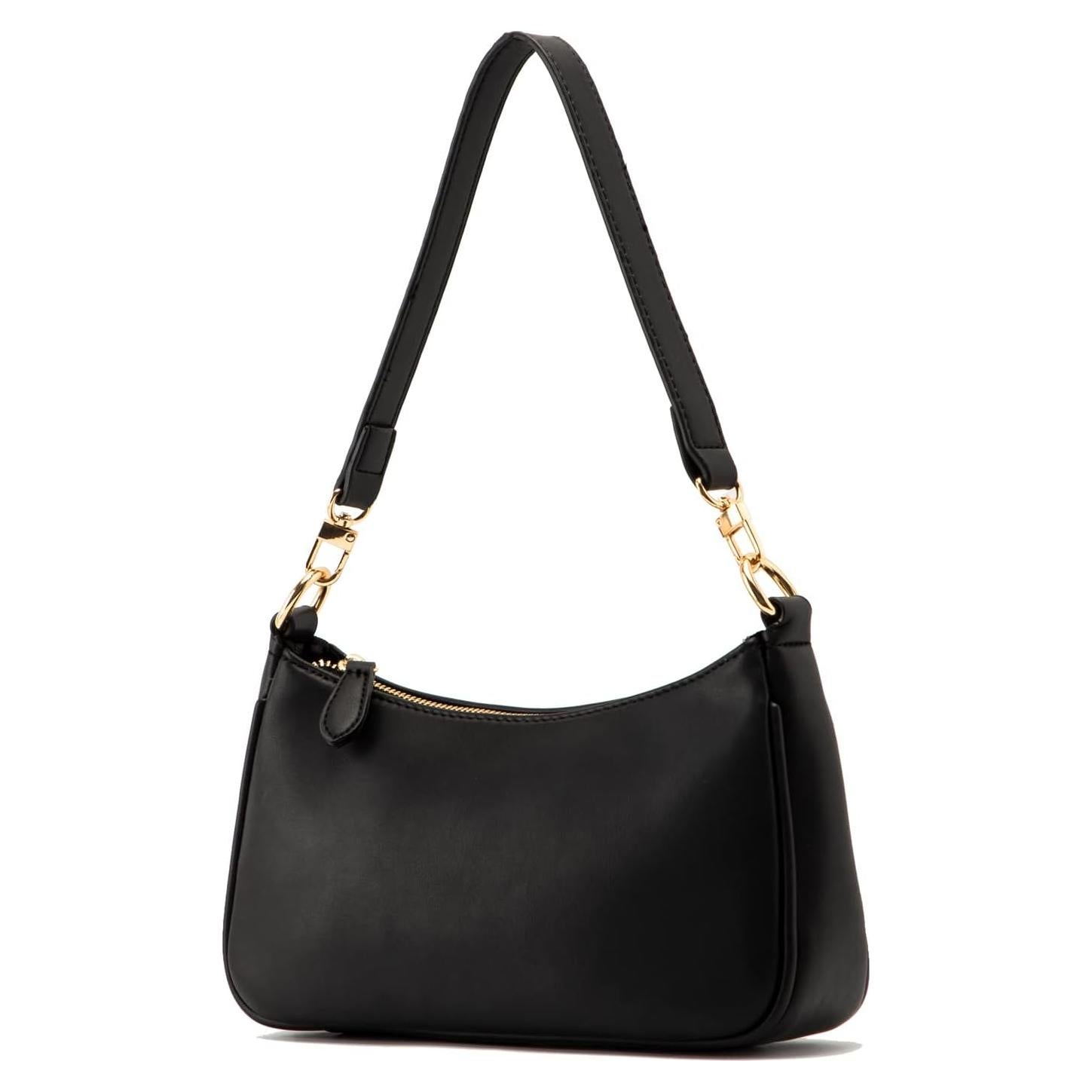 Bolso Tote Clutch VODIU Negro con 2 Correas Removibles