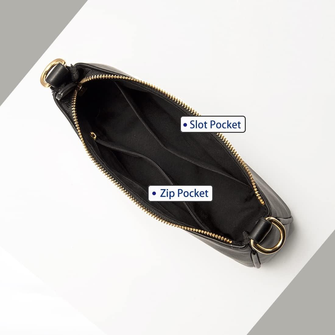 Bolso Tote Clutch VODIU Negro con 2 Correas Removibles