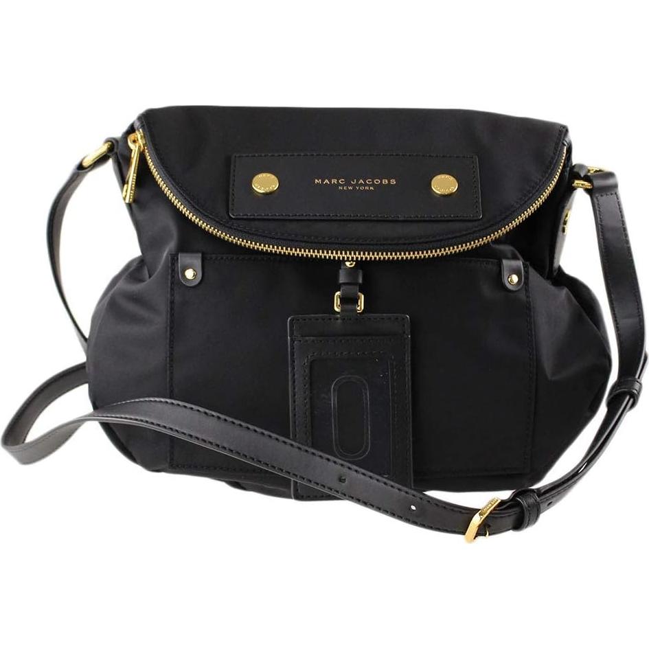 Bolso Cruzado de Nylon Marc Jacobs Preppy Negro 30x10x25cm