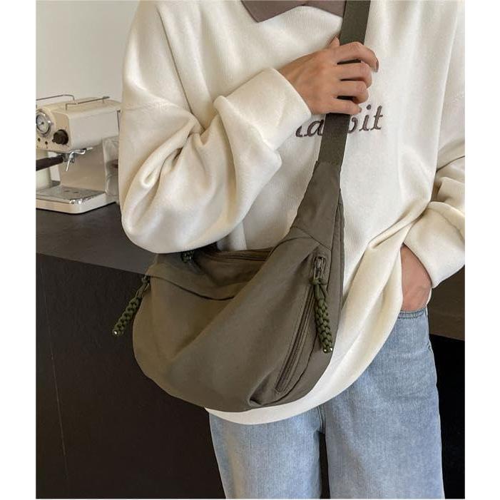 Bolsa Cruzada de Nylon EMGILL Verde 34x22cm Impermeable