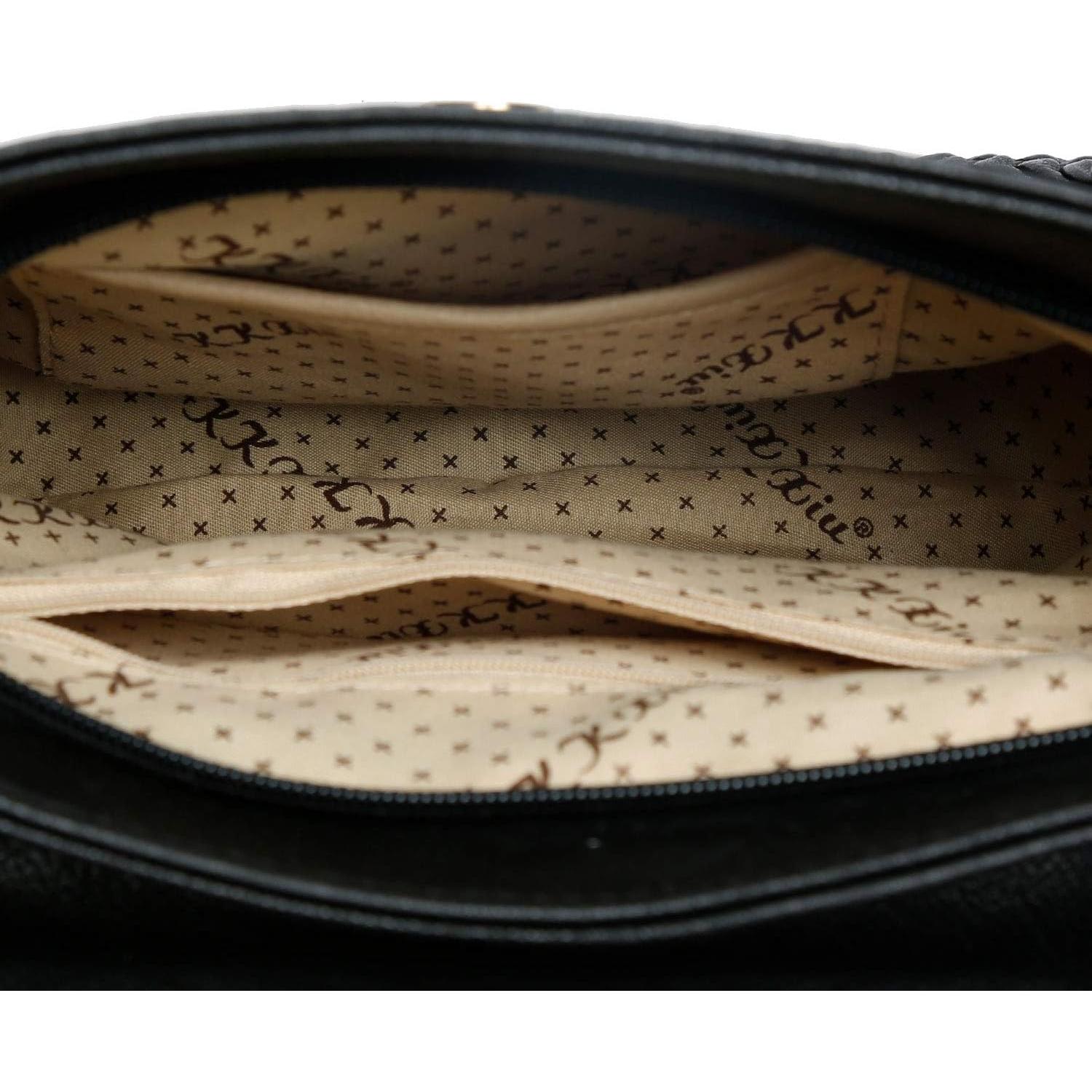 Bolso Cruzado Casual para Mujeres KKXIU con Flecos Negro