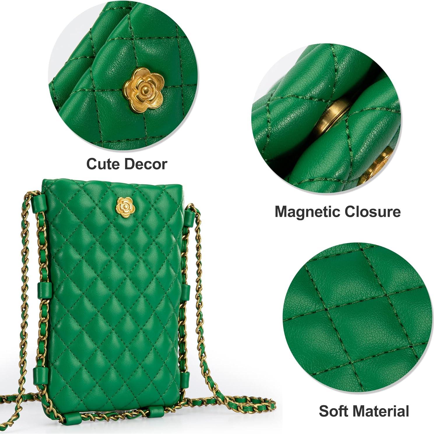 Bolso Cruzado Acolchado Montana West para Mujeres - Verde