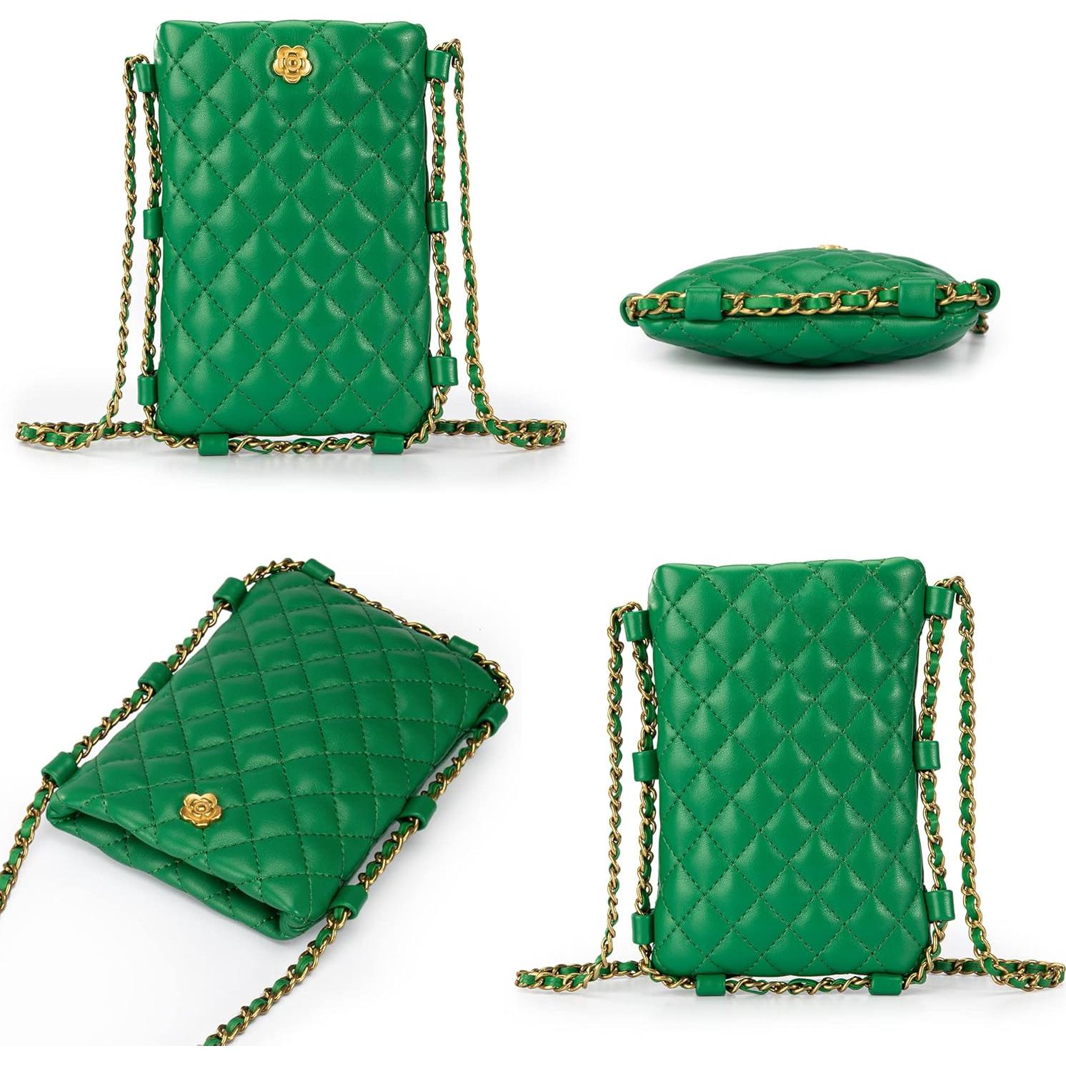 Bolso Cruzado Acolchado Montana West para Mujeres - Verde