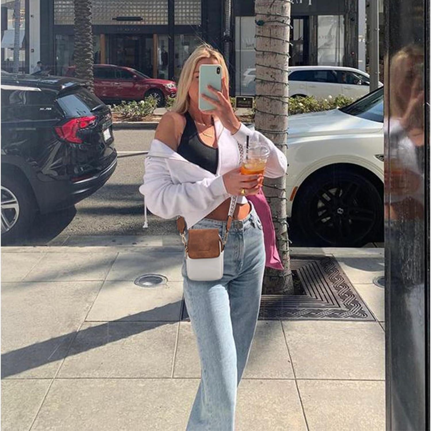 BOSTANTEN Small Crossbody Bags for Women Cell Phone Purse Leather Wallet Handbags with Card Slots