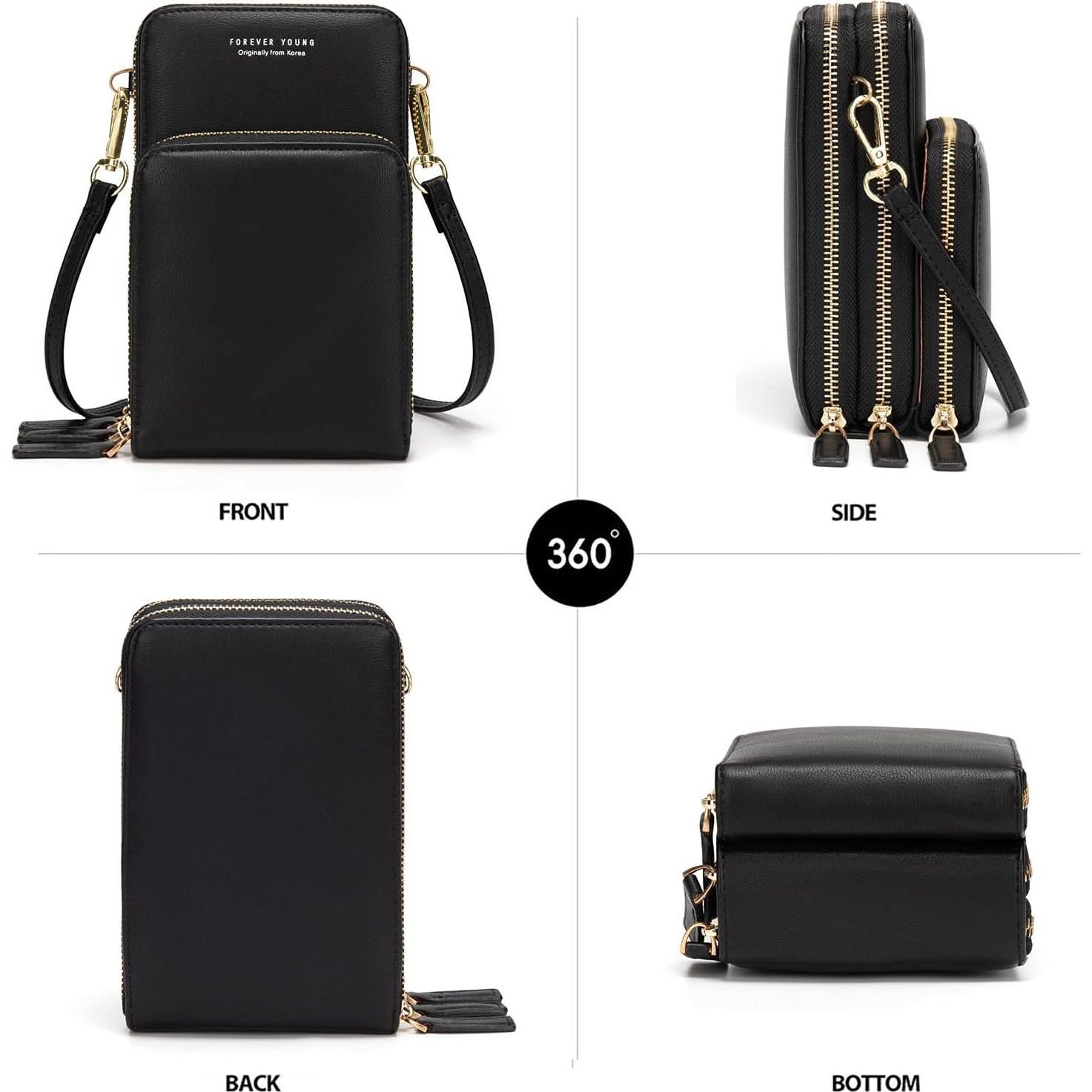 Bolso Cruzado para Teléfono Celular myfriday A-negro