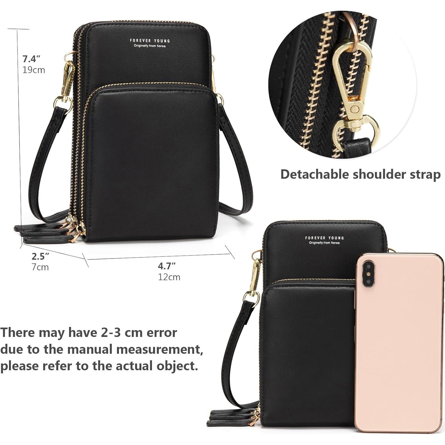 Bolso Cruzado para Teléfono Celular myfriday A-negro