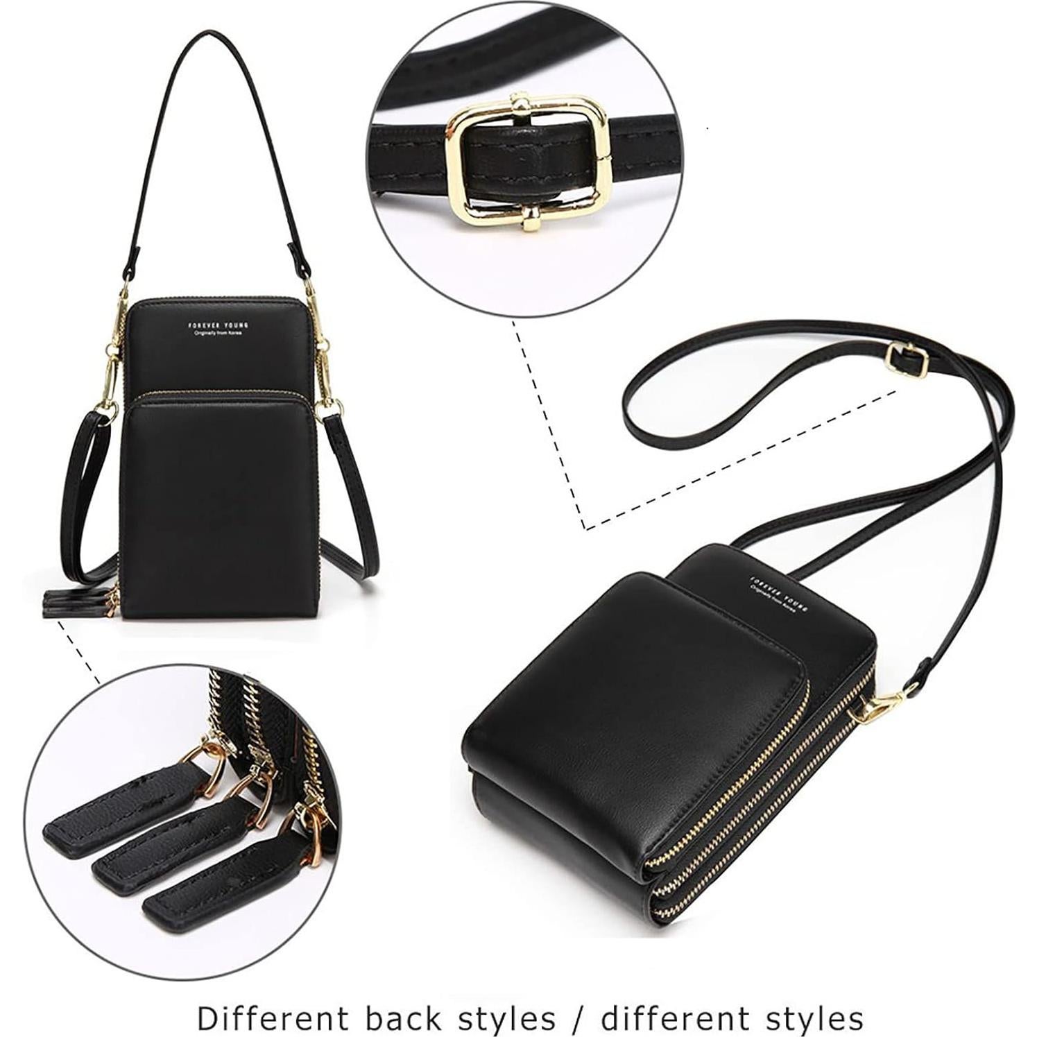 Bolso Cruzado para Teléfono Celular myfriday A-negro