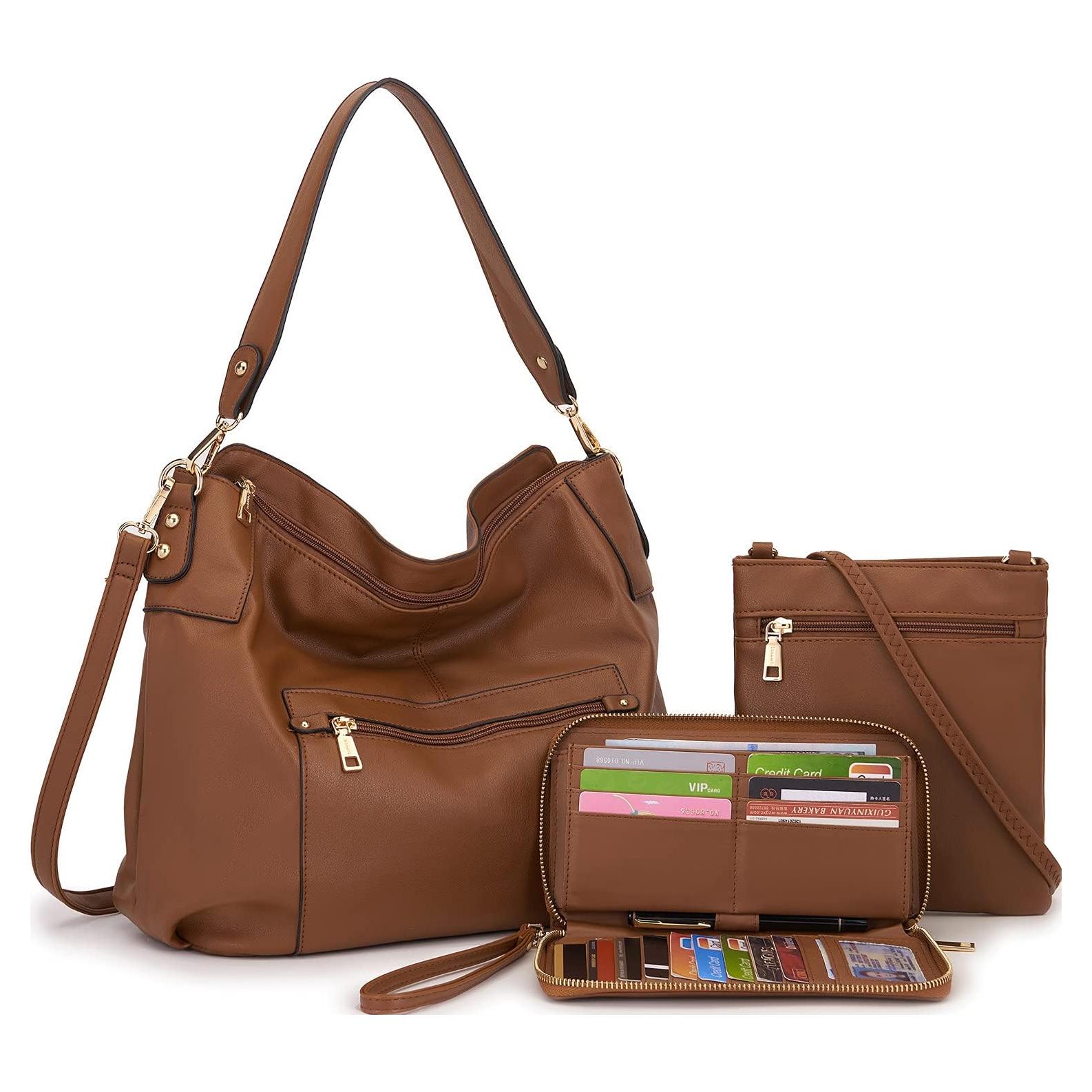 Conjunto de Bolsos Cruzados y Hobo Idesort - 3 Piezas