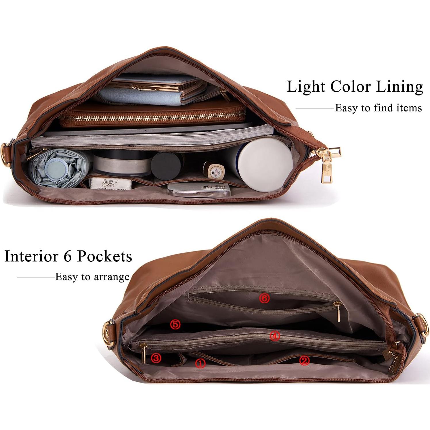 Conjunto de Bolsos Cruzados y Hobo Idesort - 3 Piezas