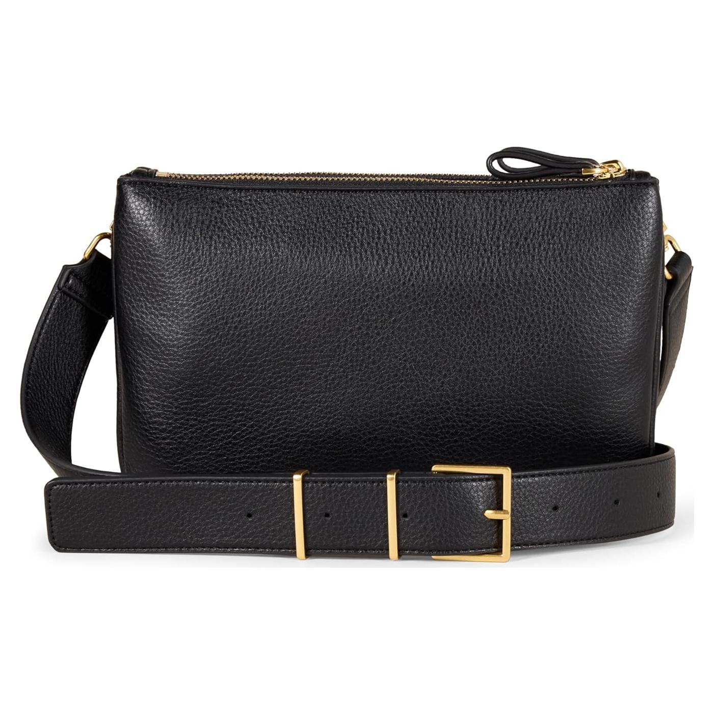 Bolso Cruzado Minimalista Amazon Essentials Negro 33.87x25.65cm