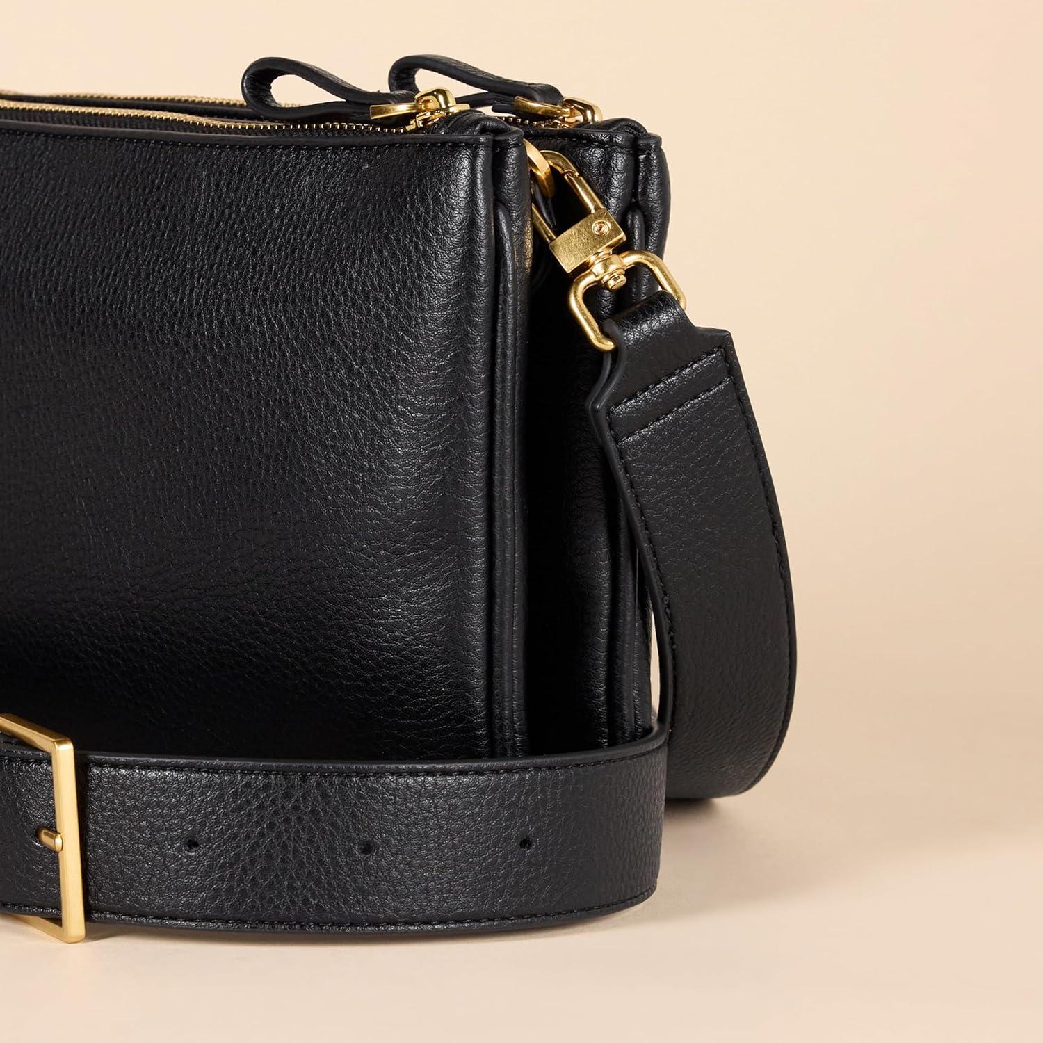 Bolso Cruzado Minimalista Amazon Essentials Negro 33.87x25.65cm