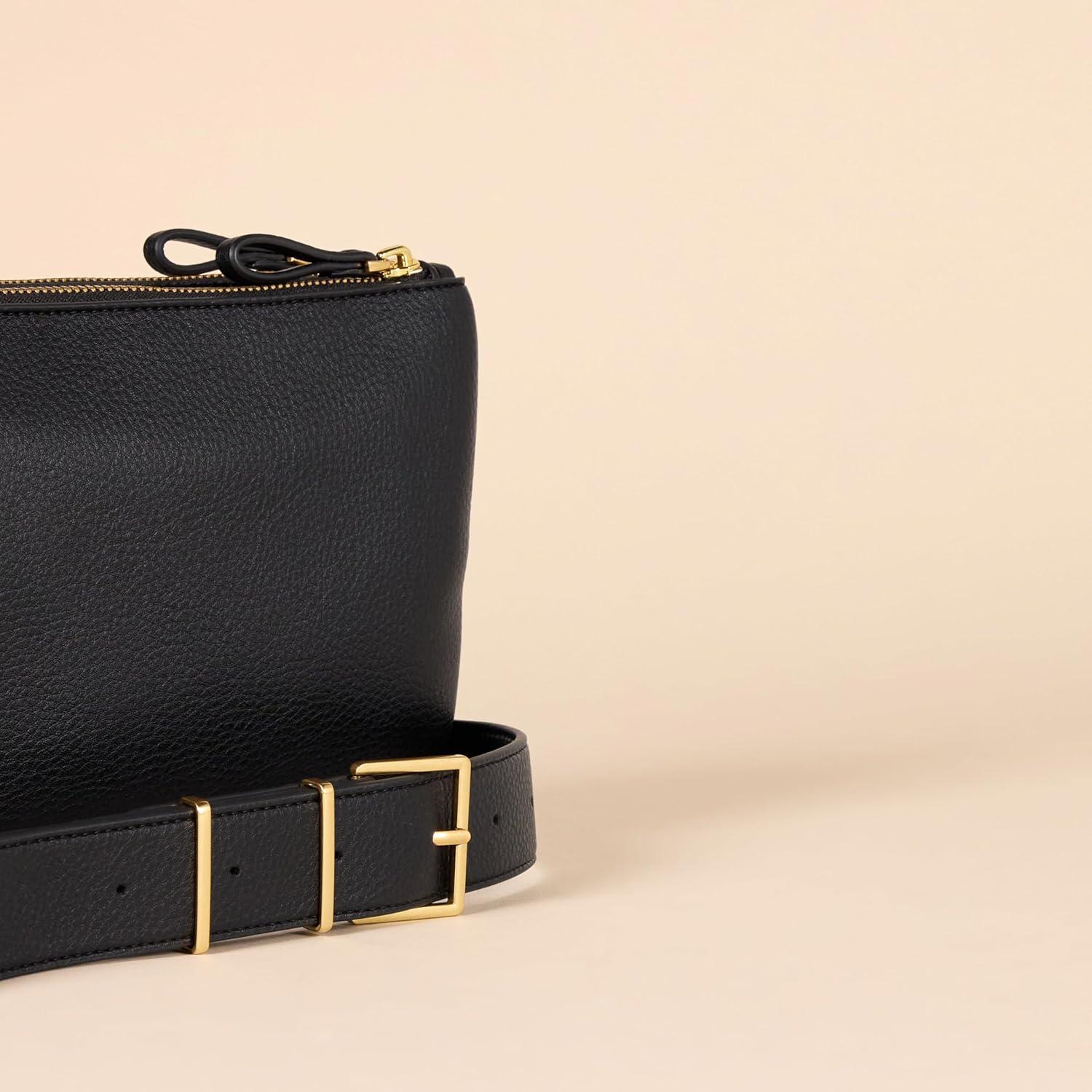 Bolso Cruzado Minimalista Amazon Essentials Negro 33.87x25.65cm