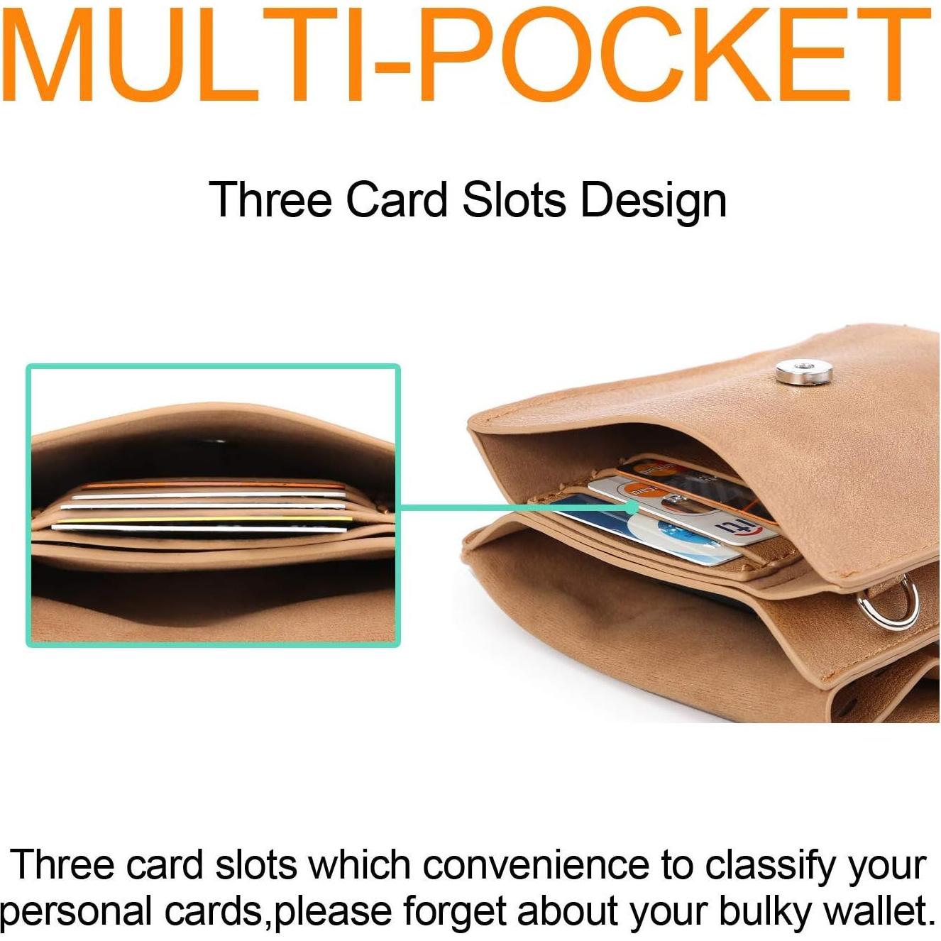 Bolsa Cruzada Pequeña seOSTO para Mujer con Borlas - Marrón