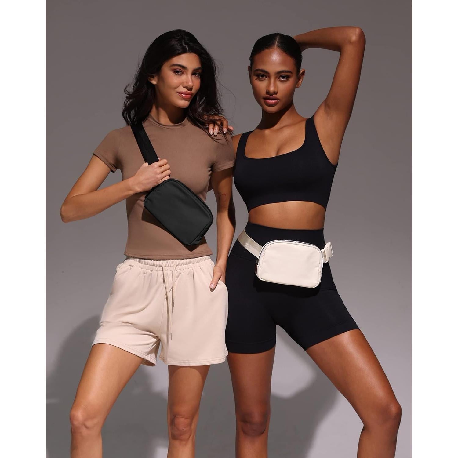 Bolso Cruzado Unisex YOSHUYUKI Mini Negro Impermeable 1L