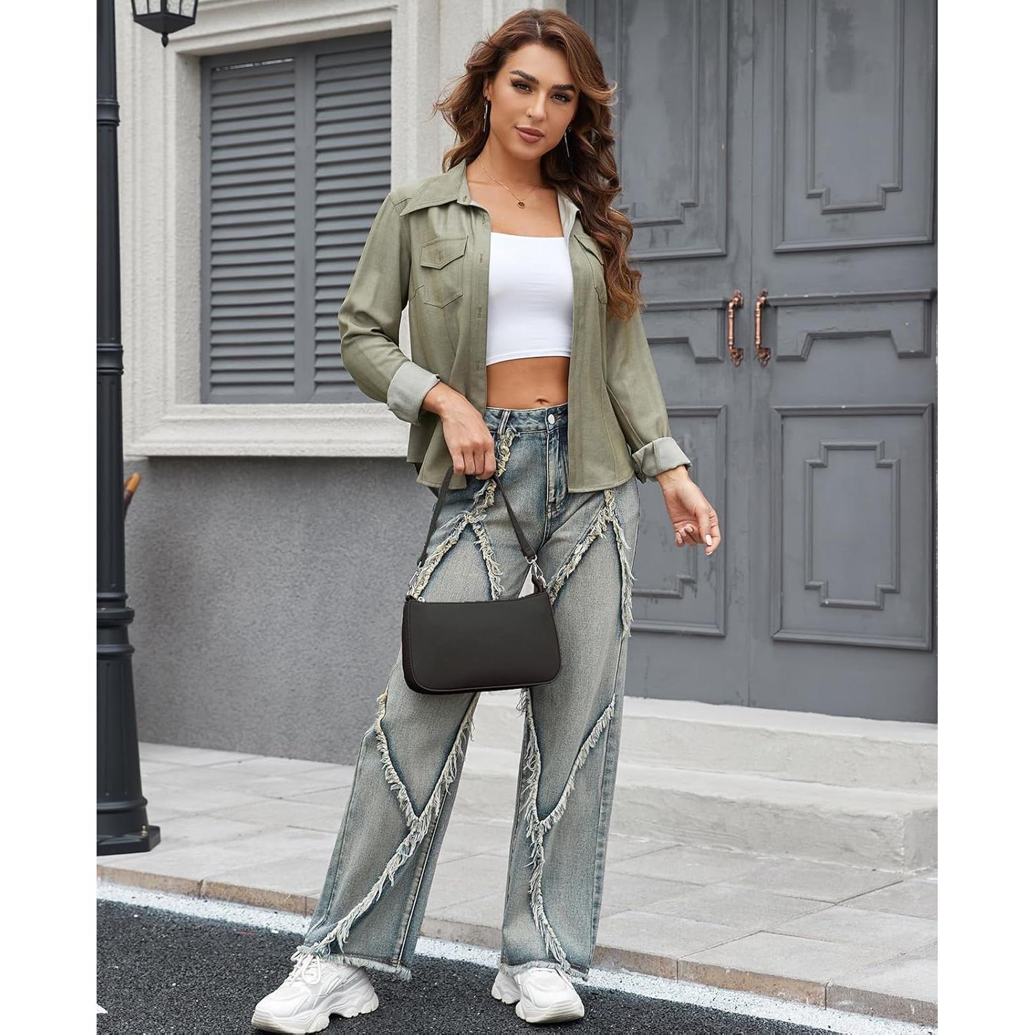 Bolsa de Hombro NIUEIMEE ZHOU con 2 Correas Removibles 25.9cm