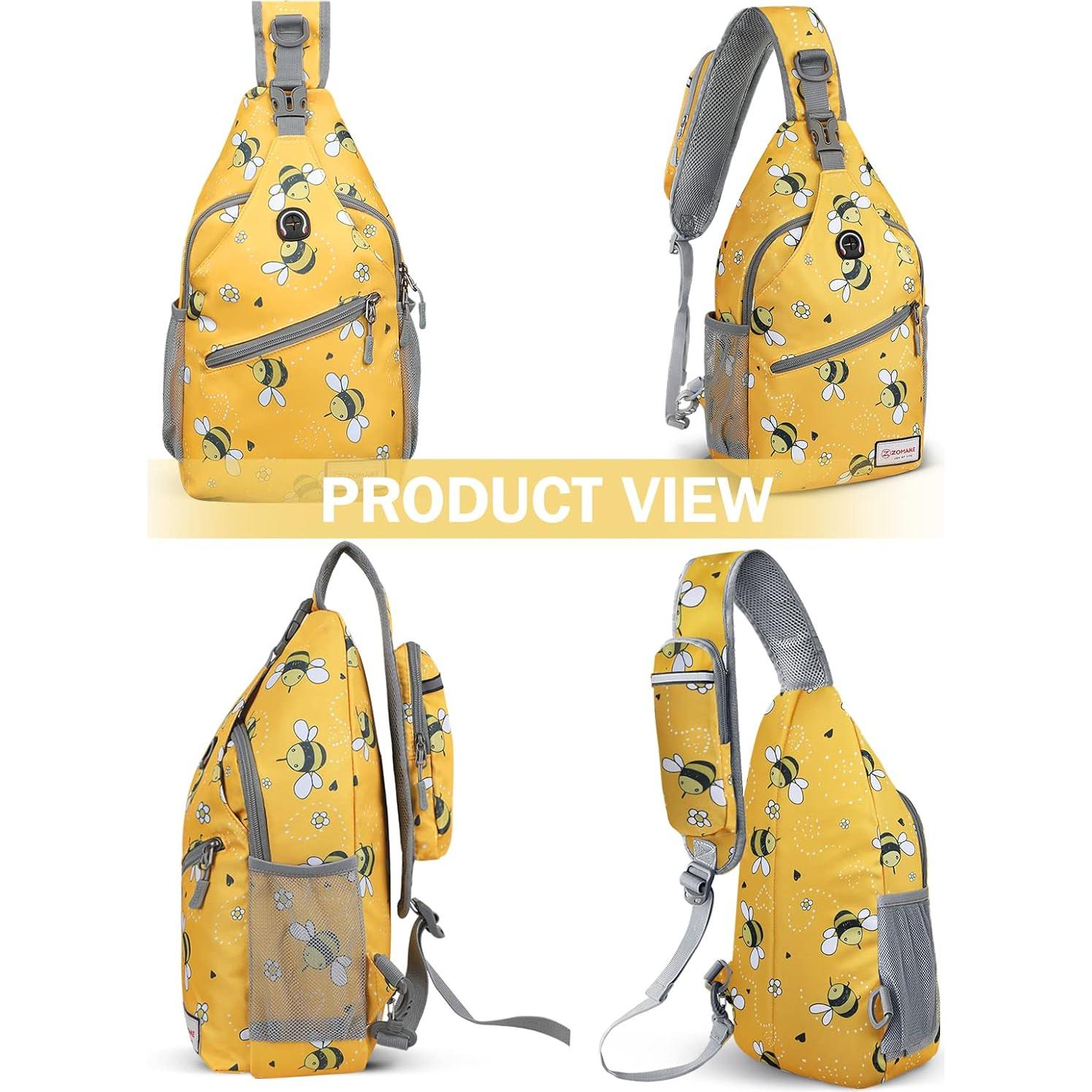 Bolsa Bandolera ZOMAKE Pequeña Impermeable Amarillo Abeja