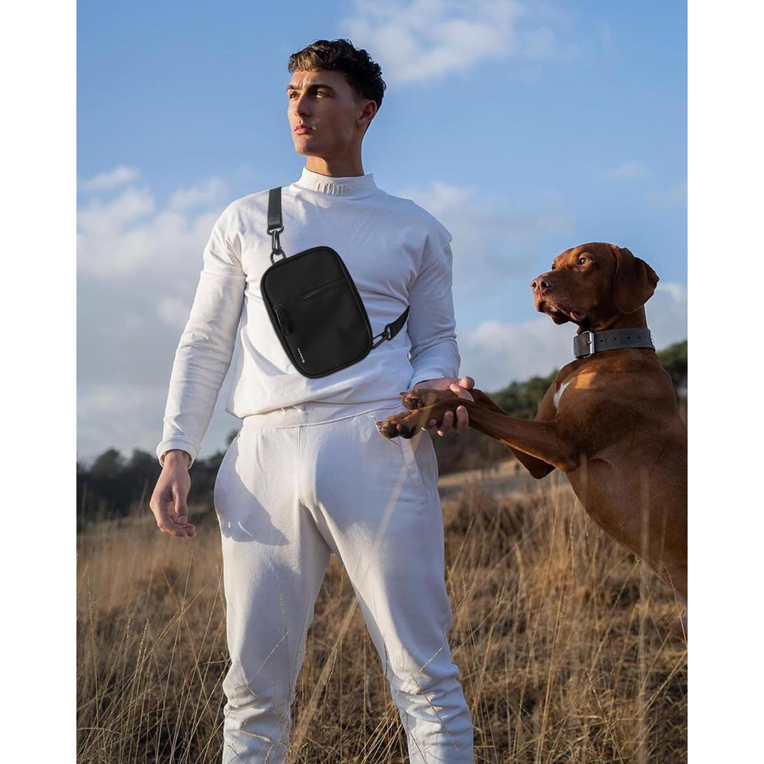 Bolsa Cruzada Bandolera BAPHITY para Mujeres Negra 1.75L