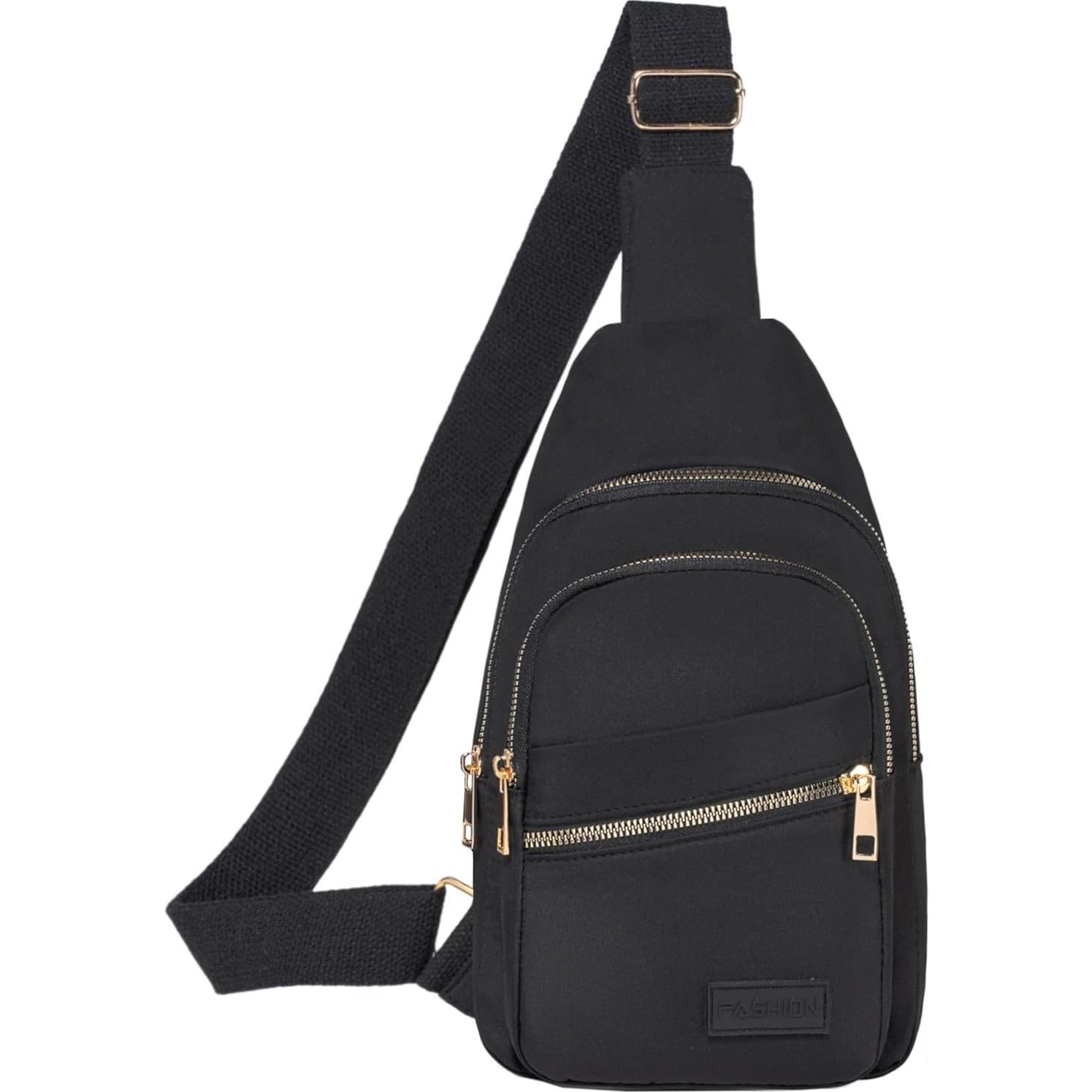 Bolso Cruzado Bandolera AIKELIDA Negro 29x16x7.9 cm