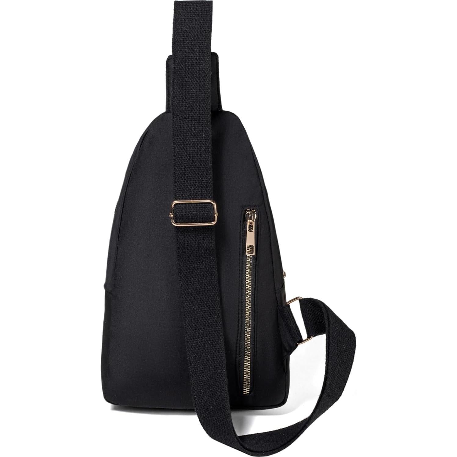 Bolso Cruzado Bandolera AIKELIDA Negro 29x16x7.9 cm