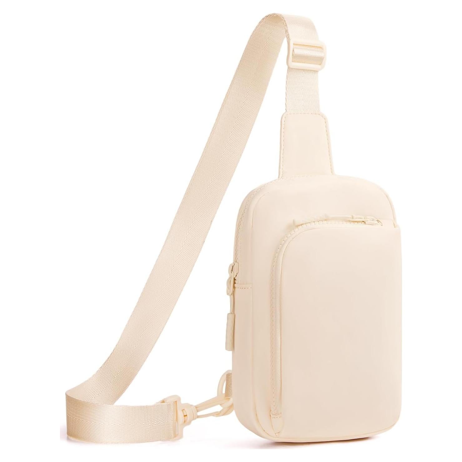 Bolsa Bandolera Cruzada CHOLISS Unisex Marfil 20x10x20cm