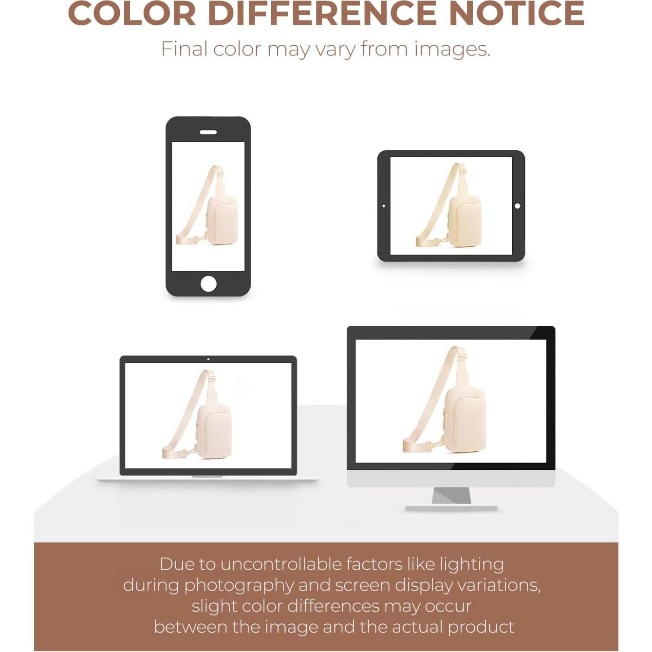 Bolsa Bandolera Cruzada CHOLISS Unisex Marfil 20x10x20cm